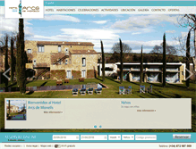 Tablet Screenshot of hotelarcsmonells.com
